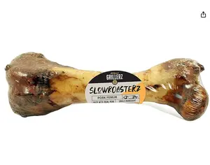 Grillerz Pork Femur Bone, 1 Count, Rawhide Free, All Natural Treat for All Breeds, Gluten Free, Long Lasting, Easy to Digest, For Adult Life Stages, Dog Chew for Healthy Teeth