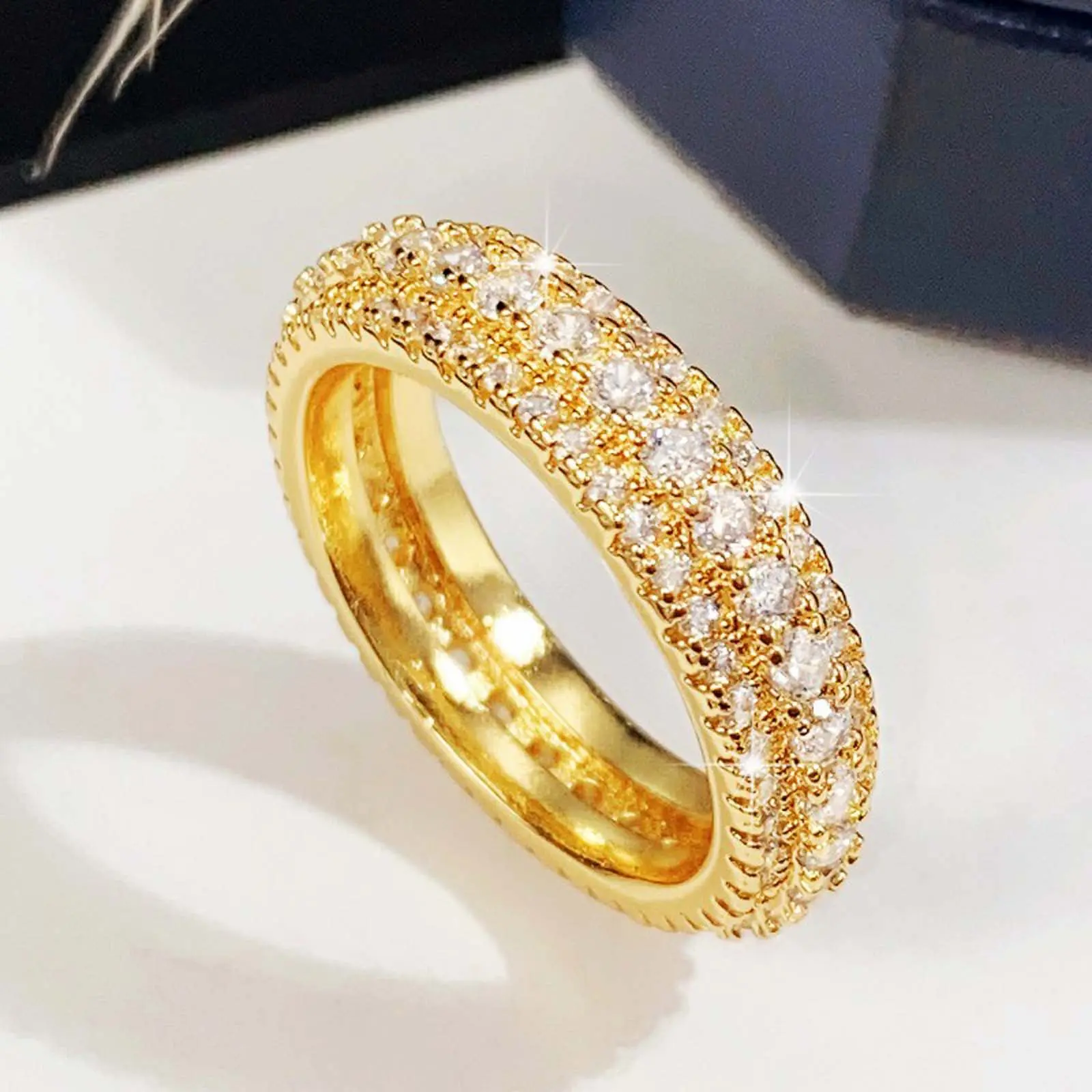 Springtok Y2K Zircon Women Men Couples Friends Daily Ring Anniversary Festival Jewelry Gift