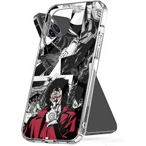 Phone Case Hellsing Waterproof Ultimate TPU Alucard Collage Scratch Accessories Compatible with iPhone SE 7 8 X XR 11 12 13 14 15 16 Plus Mini Pro Max Samsung Galaxy Note S9 S10 S20 S21 Ultra Plus Protection Cellphone