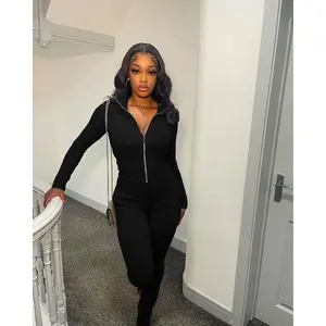 USBoutique Chic Fashion Vault CHIC women’s fall–winter two-piece set featuring a slim-fit long-sleeve top and high-waisted pants, stretch fabric with a washed finish, suitable for daily and casual wear