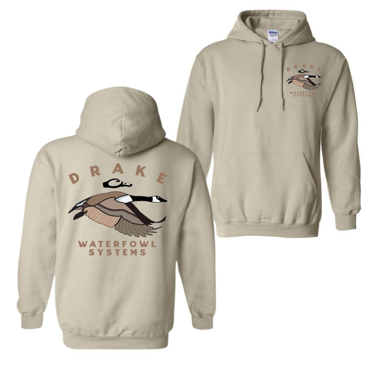 Men’s Mallard Duck Graphic Hoodie – Menswear Tops, 2-Sided Hunting Print, Longsleeves Stretch Spandex Cotton Blend Pullover, Classic Fit for Outdoor Sport, Outdoors, Heather Sport, Unisex, Duck Print, Digital Print