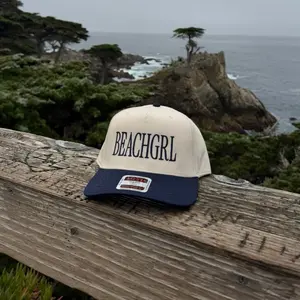 Beach Girl Hat - Classic Design with "BeachGrl" Text, Ideal for Coastal Vibes and Summer Adventures