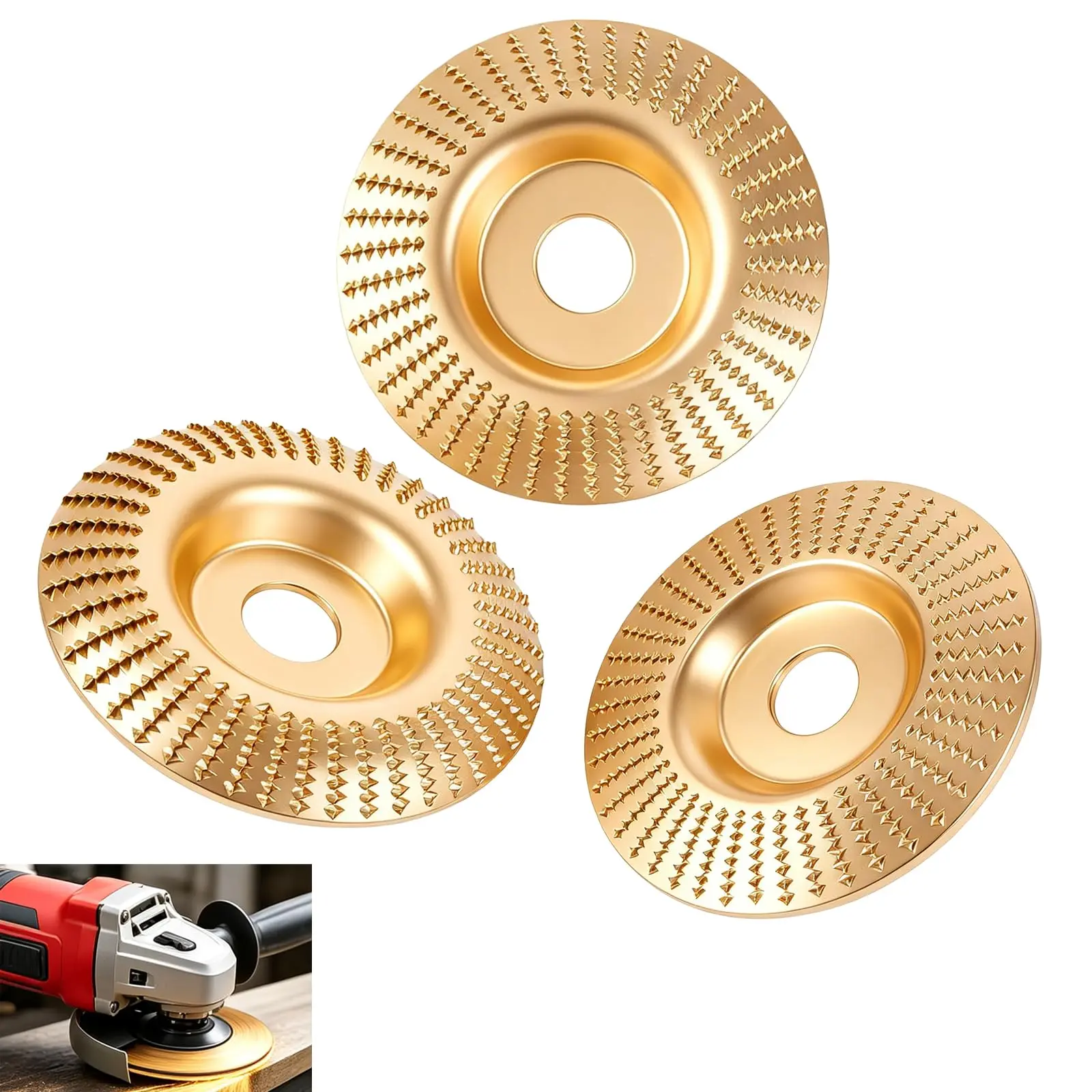 Universal Angle Grinder Wheels – 5/8"/M10 Thread, Compatible with 4" & 4-1/2" Grinders – Fast Metal Removal, Rust & Weld Cleaning