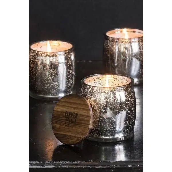 Eleven Point Mercury Barrel Candle