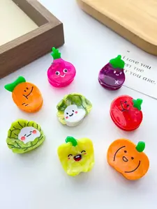Cute Cartoon Fruit Design Hair Clips, Colorful Creative Hair Accessories for Women & Girls, Fashionable Hair Decorations