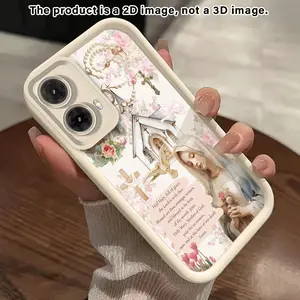 Divine Faith Reverie2D Pattern Phone Case Protective suitable for Motorola Moto G54 G86 G85 G84 Edge70 60 Fusion Stylus Moto Series(G04-G75 E13-E32 Edge40Neo Pro-50 Fusion)4G 5G Full Camera Protection Slim Cover Custom Fit Covers Smartphone Casing