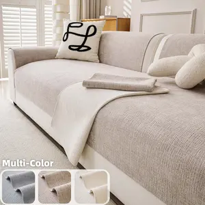 Minimalist Textured Sofa Cover 1PC, Soft Cozy Couch Protector, Sofa Slipcover, Pet-Friendly Furniture Seat Pad, Machine Washable, Non-Slip Backing, Multi-Color Available for Sectional, Loveseat & 3-Seater Sofa