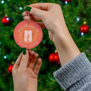 Spiritual Christmas or Yule Tree Ornaments -  Wheel of Fortune tarot Ornament christmas ornaments