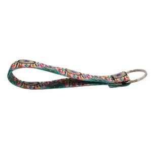 Dream Catcher Keychain Wrist Lanyard - Colorful Dreamcatcher Print with Comfortable Wrist Strap for Keys & Backpacks