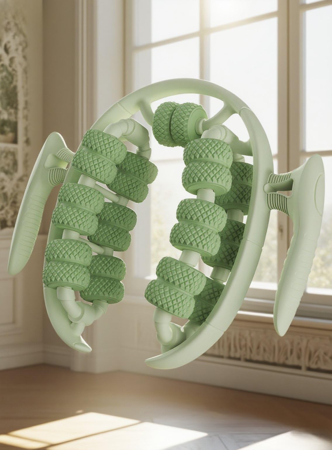 Multifunctional Massage Roller Anti Slip Lightweight Handheld  Roller Relaxation Yoga Wheel Handheld Sports Devices for Women Girls