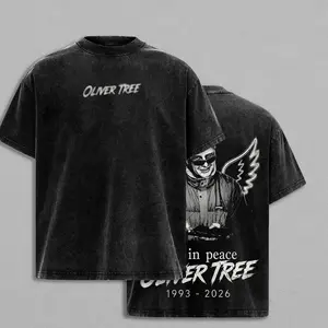 Vintage Rest In Peace Oliver Trees 1993–2026 Vintage Washed T-Shirt, Hoodie & Sweatshirt | Alternative Pop | Indie Rock | Tribute Memorial Music Graphic Tee | Heavy Cotton Unisex Oversized Streetwear Top
