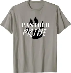 PANTHER PRIDE T-SHIRT HIGH SCHOOL FAN SPIRIT BLACK PAW PRINT T-Shirt