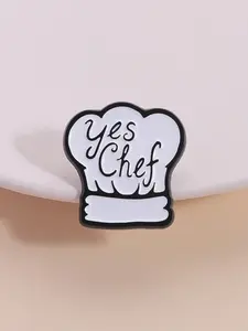 Yes Chef Badge with Chef Hat Design, Culinary Show Merchandise, Inspirational Chef Gift for Graduates, Western Cuisine Collectible, Charm