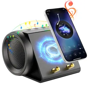 Wireless Bluetooth speaker and 3-in-1 phone mount, compatible with smartphones and tablets, perfect for home, car, and outdoor use—an ideal gift for friends or family