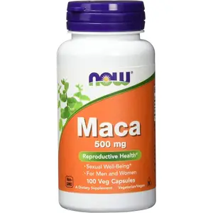 NOW Foods Maca (Lepidium meyenii) 500 mg Natural Dietary Healthcare Supplement, Traditional Botanical for Daily Wellness, 100 Veg Capsules