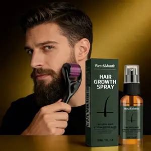 Men's Beard Spray Set Moisturizing Beard Care Promotes Hair Growth Anti-Hair Loss Treatment Enhances Density & Thickness