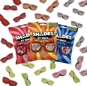 Shade by Niko –  Sweet Sour Chewy Candy Mix, Tropical, The originals, Straight Up Strawberry Imported from UK
