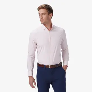True Pink Solid Leeward Dress Shirt | Mizzen+Main