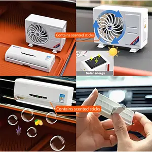 Car Outlet Air Conditioner Mini Air Conditioner model Diffuser for Car Air Vents Long Lasting Interior Decoration Perfume Interesting Accessory Cute Decor Car Aromatherapy Dollhouses