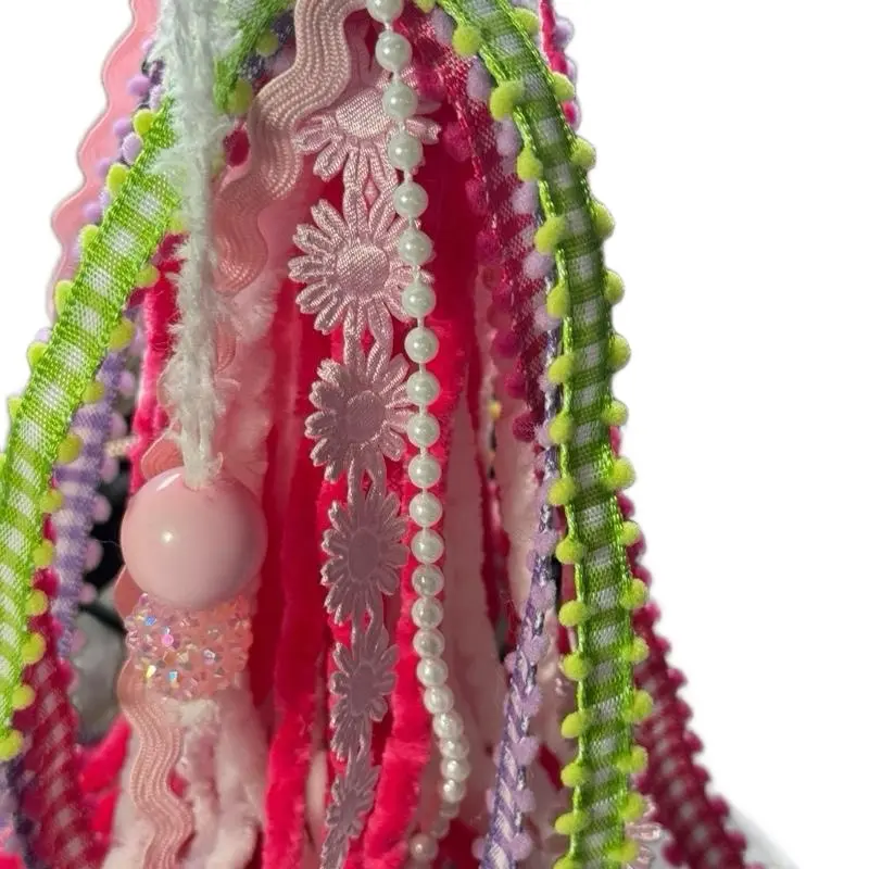 Pink Purple and Green Bible Tassel - Adorable Bookmarks with Floral Designs & Beads for a Cute Look