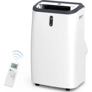 ZAFRO Portable Air Conditioners,14000 BTU Air Conditioner for Room Up to 700 Sq. Ft,3-in-1 Portable AC Unit,Cool & Dehumidifier & Fan Modes, Portable AC with Remote Control,White