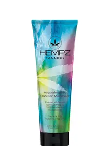 HEMPZ Hypoallergenic Dark Tan Maximizer - Herbal Moisturizing Self Tanning Lotion - Fragrance Free for Tanning Beds, Beach, Sun 9 Fl OZ