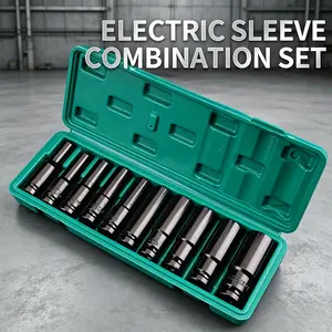 8mm-24mm 1/2" Drive Metric Impact Socket Set, Socket Combination Tool, Durable Steel for Pneumatic Tools, Truck & Auto Lug Nut Removal Kit, Professional Grade for Mechanics & DIY Repairs
