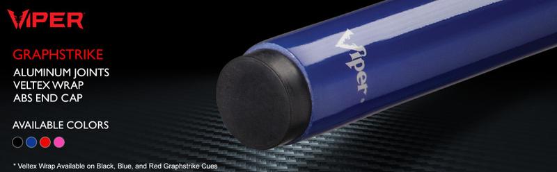 Viper Graphstrike Black Billiard/Pool Cue Stick