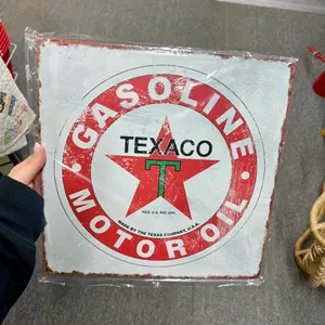 Texaco Square Metal Sign