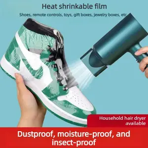 Shoe storage bags, heat shrink film, dustproof, moisture-proof, oxidation-proof, anti-yellowing, plastic sealed, transparent compression shoe bags and shoe covers