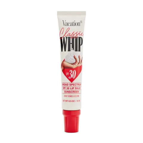 Classic Whip SPF 30 Lip Balm | Hydrating Lip Balm with Hyaluronic Acid, Peptides & Shea Butter - Coconut-Vanilla Flavored SPF Lip Gloss, Broad Spectrum SPF 30, Vegan, 0.5 oz