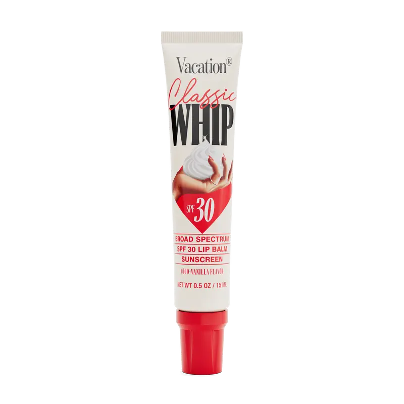 Classic Whip SPF 30 Lip Balm | Hydrating Lip Balm with Hyaluronic Acid, Peptides & Shea Butter - Coconut-Vanilla Flavored SPF Lip Gloss, Broad Spectrum SPF 30, Vegan, 0.5 oz