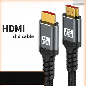 hdmi cable 48Gbps 6.6FT/2M,plug-an-play,braided cord,ultra HD,certified ultra high speed hdmi cable braided cord,compatible with roku  tv/ps5/hdtv/blu-ray