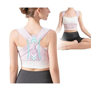 Posture Corrector For Women, Adjustable Back Brace For Posture, Back Posture Corrector Providing Pain Relief From Lumbar, Neck, Shoulder, And Clavicle, Back (S/M Upper Waist 25-36 Inch) Healthcare Tool Purple Support