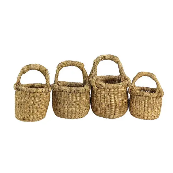 Natural No Leather Tiny Round