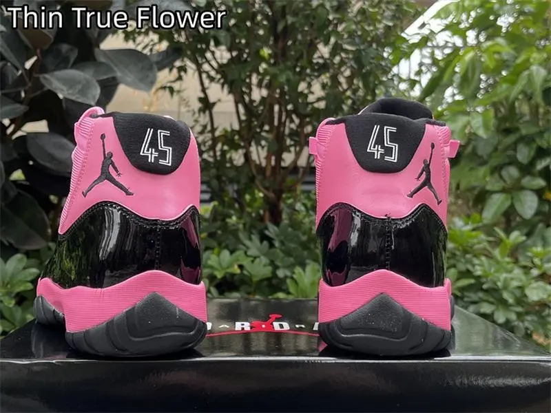 Brand New Sealed with Original Shoe Box Unisex High Top Retro Basketball Shoes, Soft Leather Upper, Black Pink Two-Tone Colorway, Fashion Streetwear Sneakers, Casual Daily & Sports Training Footwear
