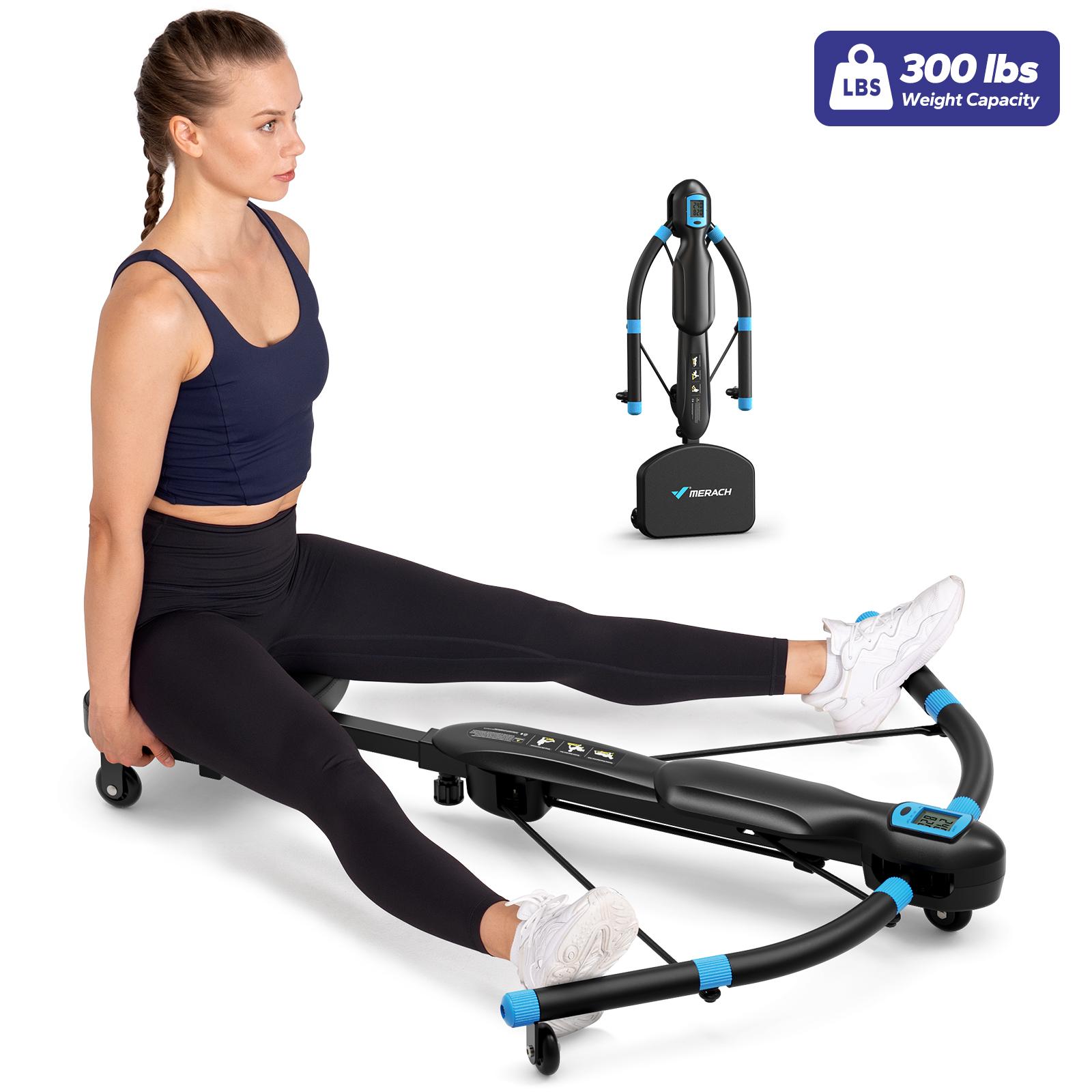 Merach Seated Ab Crunch & Core Trainer Machine, Dragonfly-Style Ab Machine with LED Display for Home Gym, Fitness Equipment for Belly & Full Core Workout, Rowing Machine Summervibes