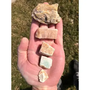 New Moon Beginnings Raw Moonstone Stone - Natural Mineral with Unique Coloration and Crystalline Features