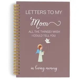 Letters to My Mom Spiral Notebook, Memorial Gifts for Loss of Mom Mother Sympathy , Grief Journal for women, In Loving Memory Gifts 5.5"x8.3" 164pages Lined Notebooks College Ruled