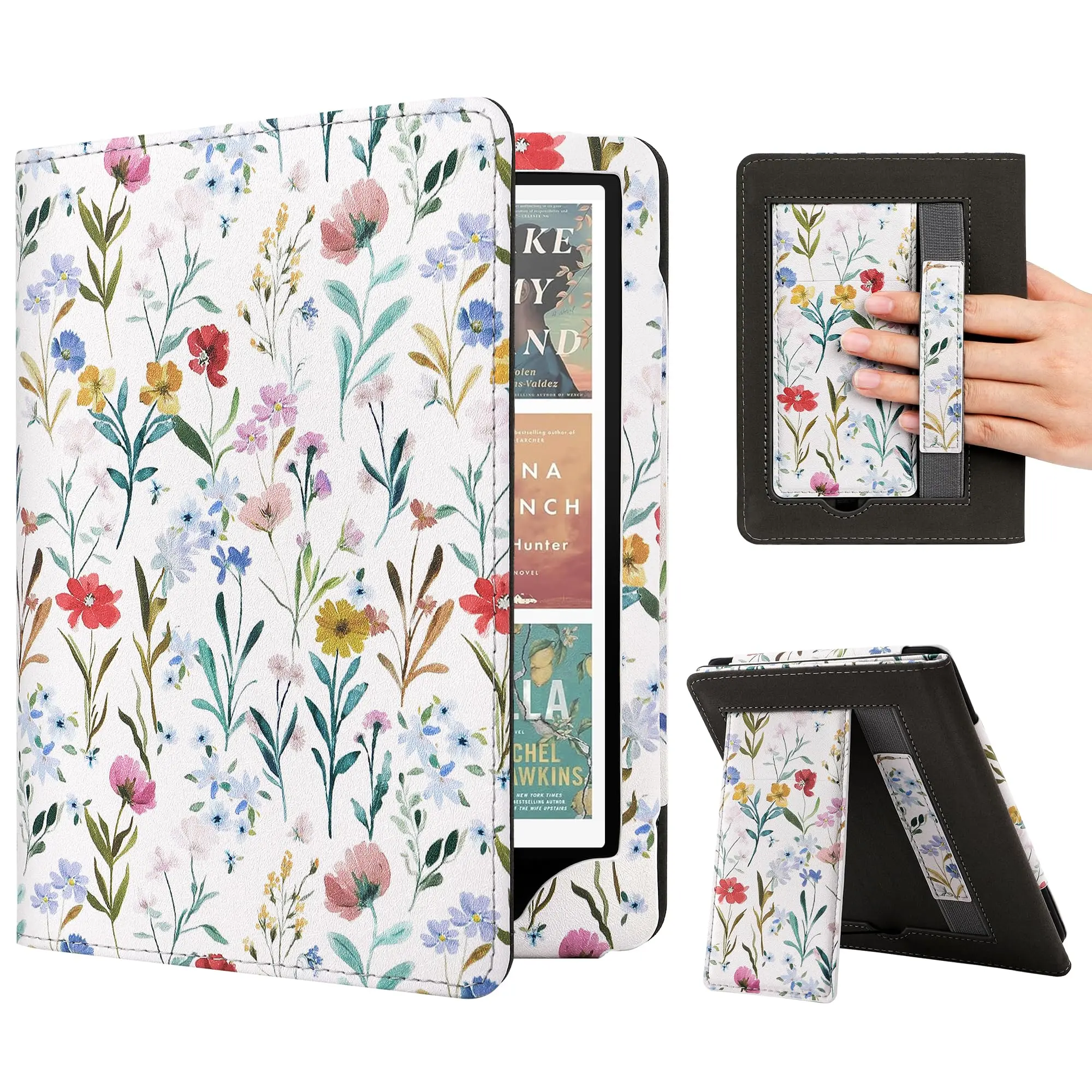 Kindle Paperwhite Stand Case for 12th/11th Gen & Colorsoft 7"/6.8" Devices, Magnetic Cover, Kickstand, Hand Strap