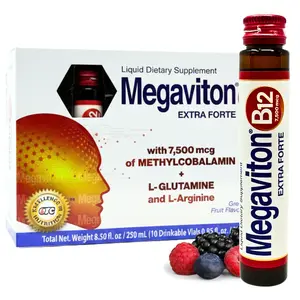 Megaviton B12 Extra Forte 7500 mcg Liquid | 10 Drinkable Vials 8.50 fl oz Health Dietary
