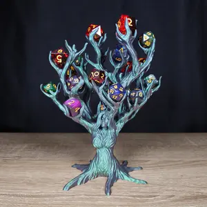 Dice Holder Tree Goddess - Dice Tray Decorative Rack Display Organiser for Tabletop RPG & DND, Lightweight & Durable