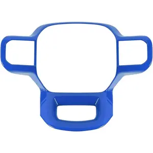 Steering Wheel Cover Trim for 20212022202320242025 Ford F150, for 2023-2025 F250F350 Super Duty Truck, for 2022-2025, ABS Material Blue, 1 Piece
