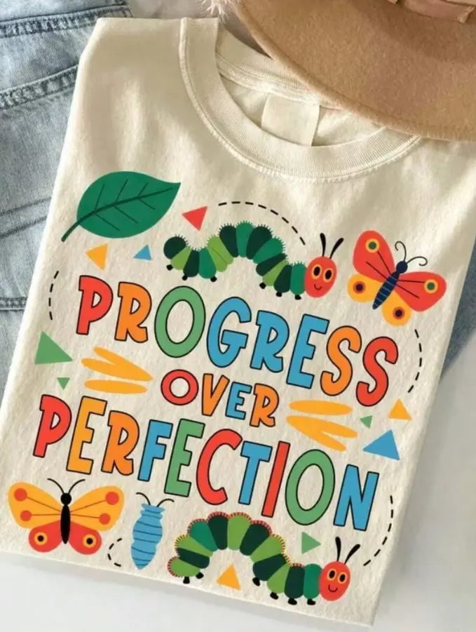 Men's Baggy Cotton Casual Short-Sleeve Turtle Neck Special Education Teacher T-Shirt, Machine Washable Spring/Fall Back-To-School Outfit for Staff, Mental Health Gift Option, Shortsleeve, Loose