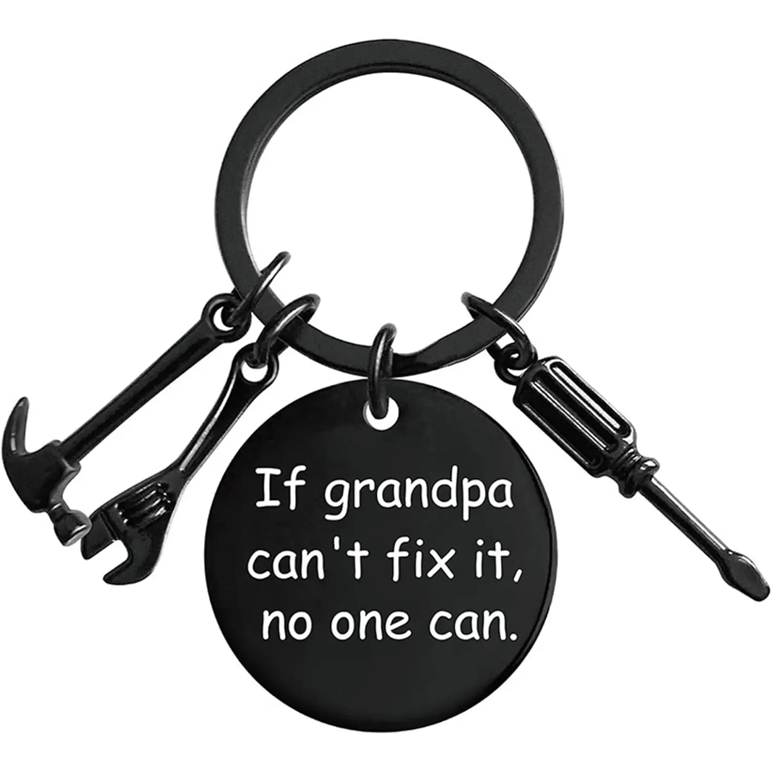 Grandpa Keychain Funny Key Chains Grandfather Gifts from Grandchkids Papa Fathers Day Birthday Christmas Presents