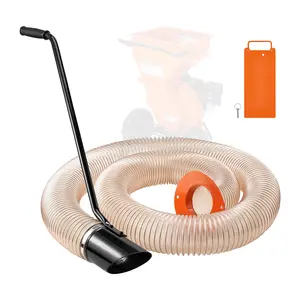 fathersdaygift  VEVOR Wood Chipper Shredder Mulcher Leaf Vacuum Kit, 4.3 Inchx 13.1 ft Heavy Duty Universal Woodchipper Accessory, 4 inch Diameter for Large Volume Feeding, Fit Mainstream Brand (Chipper NOT Included)