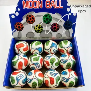 8pcs Mixed Color Football World Cup Bounce Ball Memorabilia, Soccer Ball, 6.3cm Elastic Balls, 2026 Usa Canada Mexico Edition
