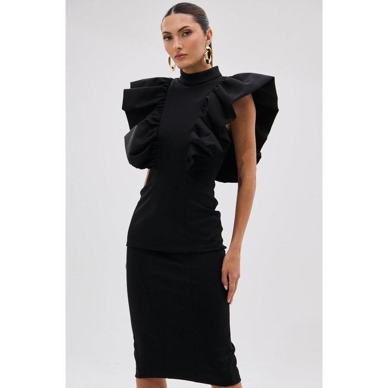 TRUTH BE TOLD MIDI DRESS