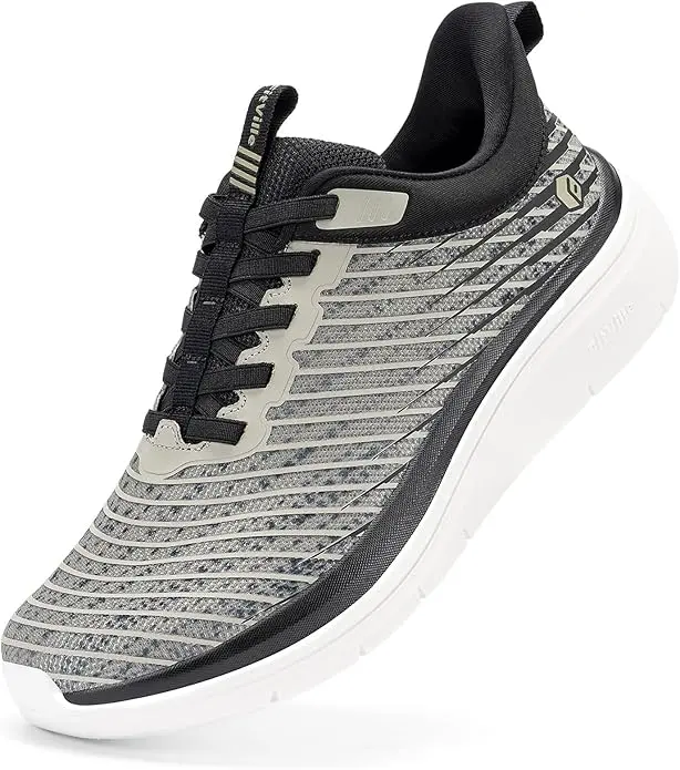 FitVille Men's Extra Wide Slip-On Walking Shoes, Breathable