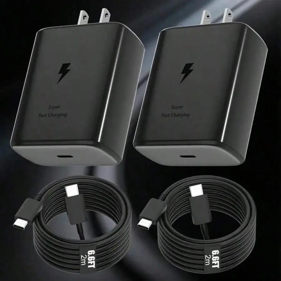 45w Super Fast Charging USB-C Cable, 6.6ft (2m) Charger Line for Samsung Galaxy Series, Ideal Gift for Mother Day & More, PD Wall Charger